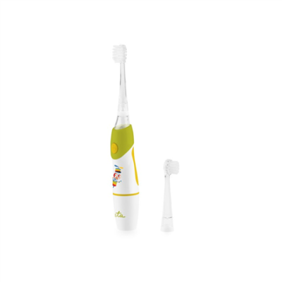 ETA Toothbrush | Sonetic ETA071090040 | Battery operated | For kids | Number of brush heads included 2 | Number of teeth brushing modes 1 | Green / White