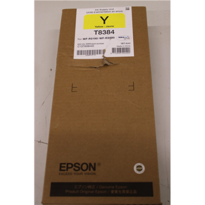SALE OUT. Epson WF-R5xxx Ink Cartridge XL Yellow | Epson Cartridge | C13T838440 | Ink cartridge | Yellow | DAMAGED PACKAGING