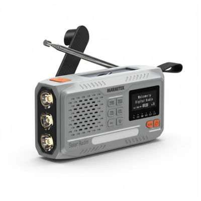 Marmitek RESQ 100 outdoor radio, Gray | Marmitek