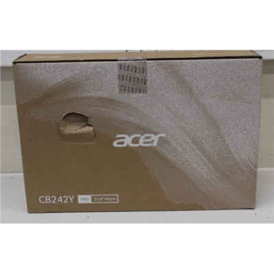 SALE OUT. Acer Vero CB242YGbipr 60cm 23.8'' FHD ZeroFrame 120Hz IPS 16:9 1ms(VRB) 250nits VGA HDMI DP AdaptiveSync EU Black DP, Euro | Acer Vero CB242YGbipr | 24 " | IPS | FHD | 16:9 | 120 Hz | 1 ms | 1920 x 1080 pixels | 250 cd / m² | 