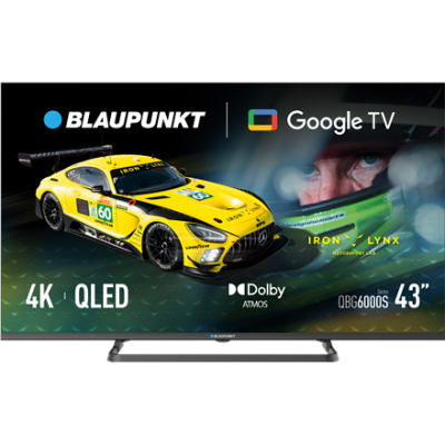 Blaupunkt QLED TV | 43QBG6000S | 43 | Smart TV | Google TV | Black