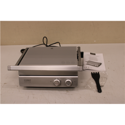 SALE OUT. Caso 02837 SteakChef Double Contact Grill, 2000 W, Stainless Steel | Caso Double Contact Grill | SteakChef | Contact grill | 2000 W | Stainless Steel | USED,DIRTY