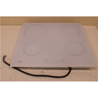 SALE OUT. Candy CH64CCW Hob, Vitroceramic, Width 59 cm, 4 cooking zones, Touch control, White | Candy Hob | CH64CCW | Vitroceramic | Number of burners / cooking zones 4 | Touch | White | UNPACKED, SCRATCHED ON TOP