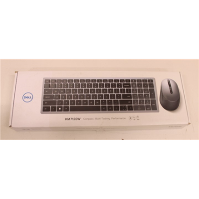SALE OUT. | Dell | Keyboard and Mouse | KM7120W | Wireless | 2.4 GHz, Bluetooth 5.0 | Batteries included | US | REFURBISHED | Bluetooth | Titan Gray | Numeric keypad | Wireless connection