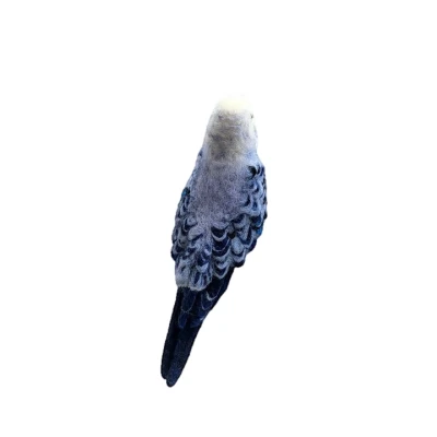 Скульптура волнистого попугая из валяной шерсти, ручная работа