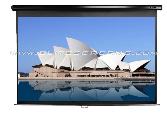 Elite Screens | Manual Series | M113UWS1 | Diagonal 113 " | 1:1 | Viewable screen width (W) 203 cm | Black
