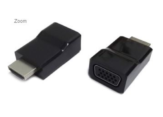 Gembird | HDMI to VGA adapter, single port | Black | HDMI | VGA