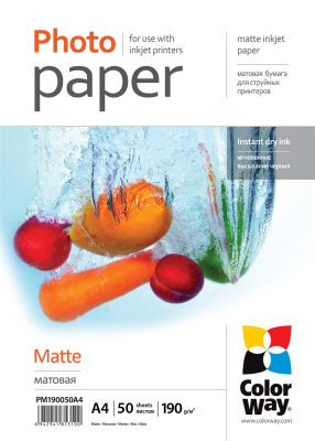 190 g / m² | A4 | Matte Photo Paper