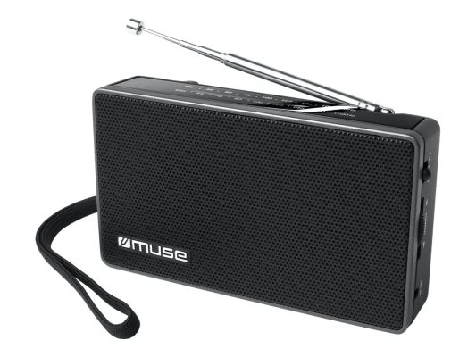 Muse | M-030R | 2-band portable radio | Black