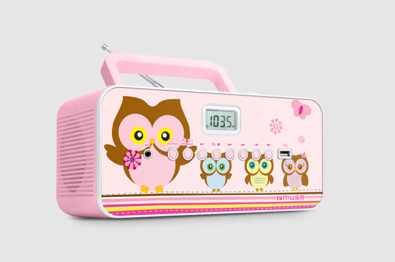 Muse | M-29KP | Portable radio CD / MP3 player with USB | 30 W | Pink / Image