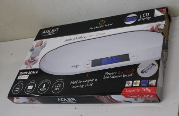 SALE OUT. Adler AD 8139 Child Scale | Adler | Adler AD 8139 | Maximum weight (capacity) 20 kg | Accuracy 10 g | White | DAMAGED PACKAGING