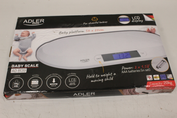 SALE OUT. Adler AD 8139 Child Scale | Adler | Adler AD 8139 | Maximum weight (capacity) 20 kg | Accuracy 10 g | White | DAMAGED PACKAGING