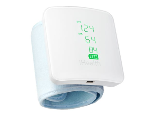 iHealth | Wrist Blood Pressure Monitor | BP7S | White | Blood pressure readings are stored on the secure, free, HIPAA compliant iHealth Cloud. Monitor blood pressure and pulse trends with intuitive charts and share data with your doctor in PDF or 