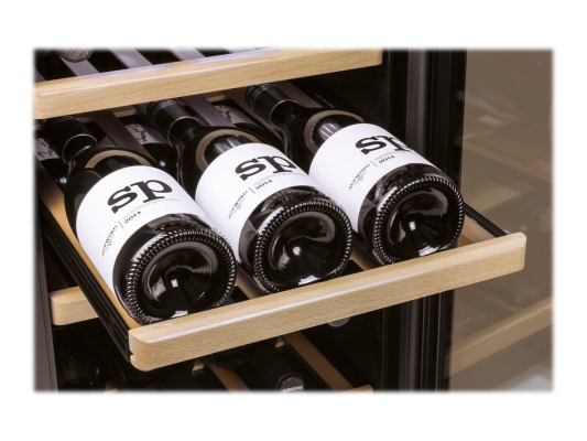Caso | Wine cooler | WineComfort 380 Smart | Energy efficiency class G | Showcase | Free standing | Bottles capacity Up to 38 bottles | Cooling type Compressor technology | Stainless steel / Black