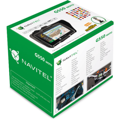 Navitel | Personal Navigation Device | G550 MOTO | Bluetooth | 4.3" TFT touchscreen pixels | 480 x 272 | GPS (satellite) | Maps included
