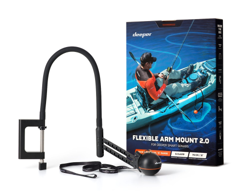Deeper | Deeper Flexible Arm Mount 2.0 | Sonar mount | Black
