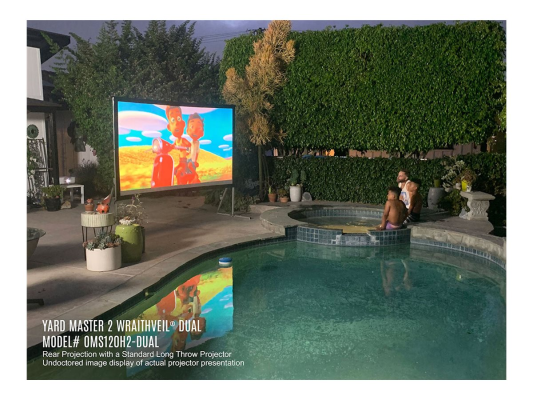 Elite Screens | Yard Master 2 Mobile Outdoor screen CineWhite | OMS120H2 | Diagonal 120 " | 16:9 | Viewable screen width (W) 266 cm