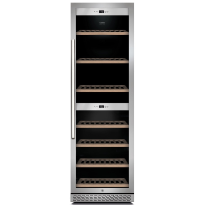 Caso | Wine cooler | WineChef Pro 180 | Energy efficiency class G | Showcase | Free standing | Bottles capacity 180 bottles | Cooling type Compressor technology | Stainless steel