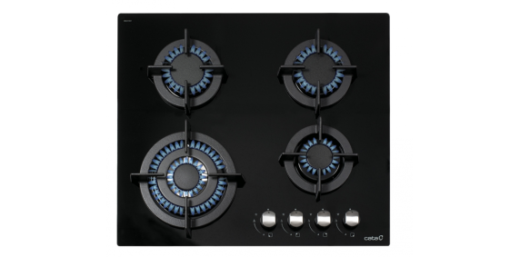 CATA | Hob | ENCIMERA CCI 6031 BK | Gas on glass | Number of burners / cooking zones 4 | Rotary knobs | Black