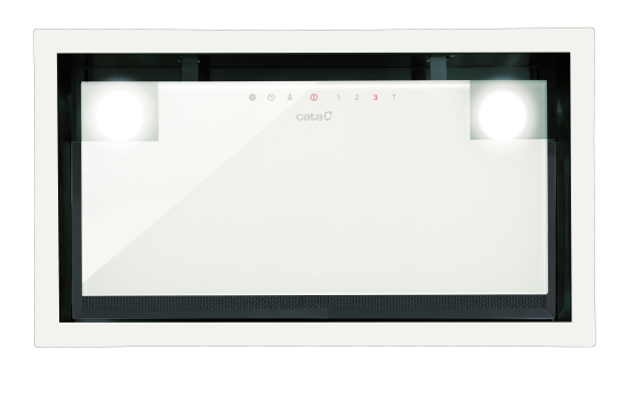 CATA | Hood | GC DUAL A 45 XGWH | Canopy | Energy efficiency class A | Width 45 cm | 820 m³ / h | Touch control | LED | White glass