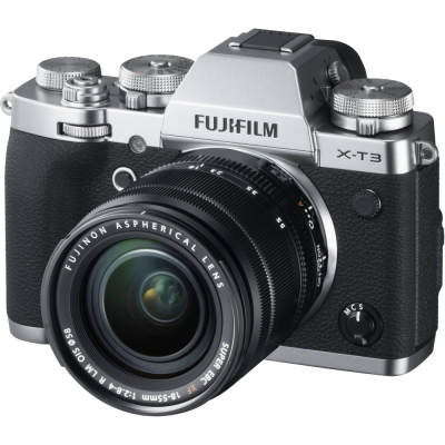Fujifilm | X-T3 + XF18-55 | Mirrorless Camera Kit | 26.1 MP | ISO sensitivity (max) 51200 | Display diagonal 3.0 " | Video recording | Magnification 0.75 x | Viewfinder | CMOS | Silver