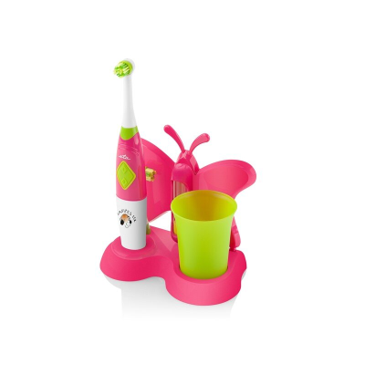ETA | Toothbrush with water cup and holder | Sonetic ETA129490070 | Battery operated | For kids | Number of brush heads included 2 | Number of teeth brushing modes 2 | Pink