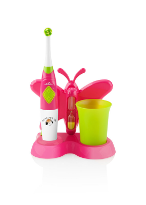 ETA | Toothbrush with water cup and holder | Sonetic ETA129490070 | Battery operated | For kids | Number of brush heads included 2 | Number of teeth brushing modes 2 | Pink