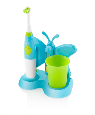 ETA | Toothbrush with water cup and holder | Sonetic ETA129490080 | Battery operated | For kids | Number of brush heads included 2 | Number of teeth brushing modes 2 | Blue
