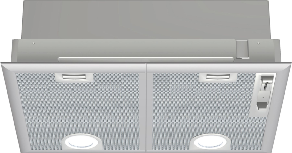 Bosch | Hood Serie 4 | DHL555BL | Canopy | Energy efficiency class C | Width 50 cm | 590 m³ / h | Mechanical control | LED | Silver