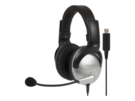 Koss | Gaming headphones | SB45 USB | Wired | On-Ear | Microphone | Noise canceling | Silver / Black