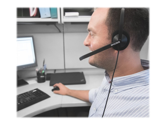 Koss | Headphones | CS195 USB | Wired | On-Ear | Microphone | Black