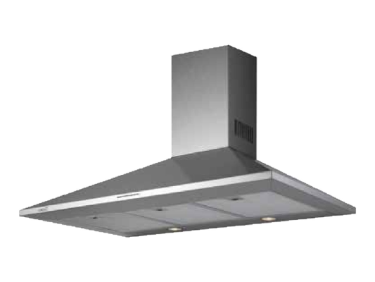 CATA | Hood | BETA 600 | Wall mounted | Energy efficiency class B | Width 60 cm | 645 m³ / h | Mechanical control | LED | Inox