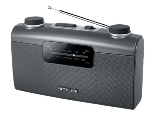 Muse | Portable radio | M-058R | AUX in | Black