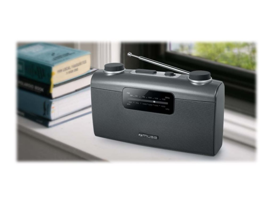 Muse | Portable radio | M-058R | AUX in | Black