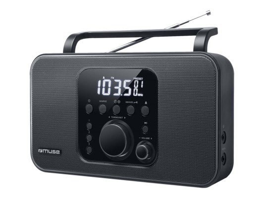 Muse | Radio | M-091R | Alarm function | AUX in | Black