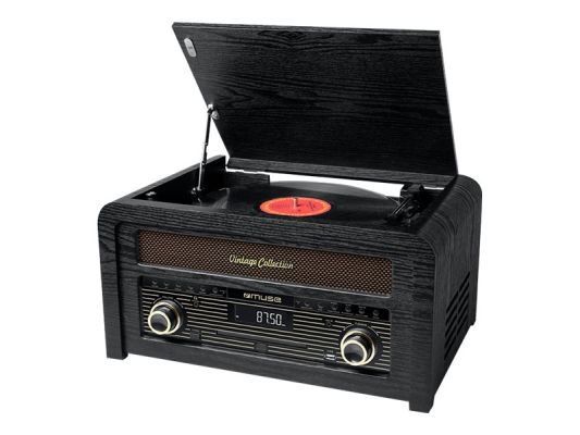 Muse | Turntable micro system | MT-115W | USB port | AUX in | CD player | FM radio | Wireless connection
