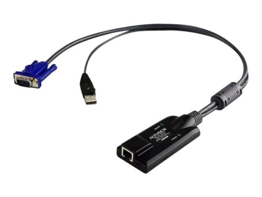 Aten USB VGA Virtual Media KVM Adapter | Aten | Adapter | USB VGA Virtual Media KVM Adapter | 1 x RJ-45 Female,1 x USB Type A Male 1 x HDB-15 Male