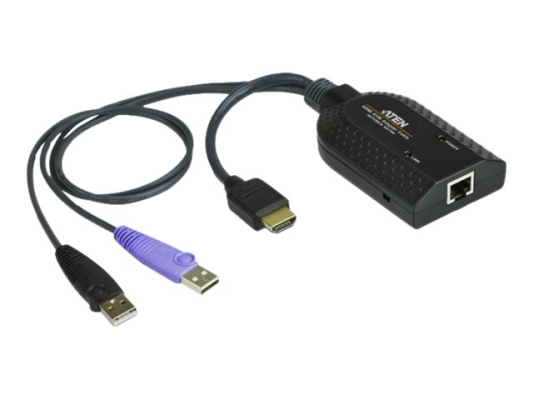 Aten USB HDMI Virtual Media KVM Adapter with Smart Card Support | Aten | 1 x RJ-45 Female,2 x USB Type A Male 1 x HDMI Male