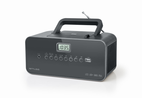 Muse | Portable radio | M-28DG | AUX in | Grey