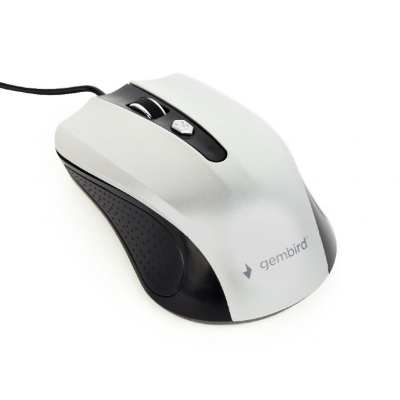 Gembird | Mouse | MUS-4B-01-BS | Standard | USB | Black / silver