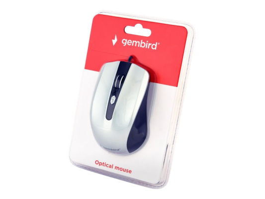 Gembird | Mouse | MUS-4B-01-BS | Standard | USB | Black / silver