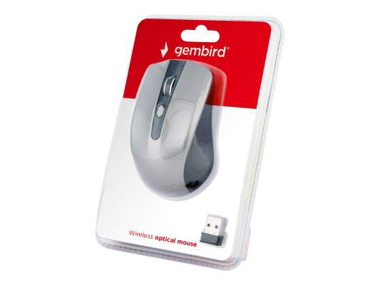 Gembird | Mouse | MUSW-4B-04-BG | Standard | Wireless | Black / Space Grey