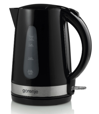 Gorenje | Kettle | K17BK | Standard | 2200 W | 1.7 L | Plastic / metal | 360° rotational base | Black