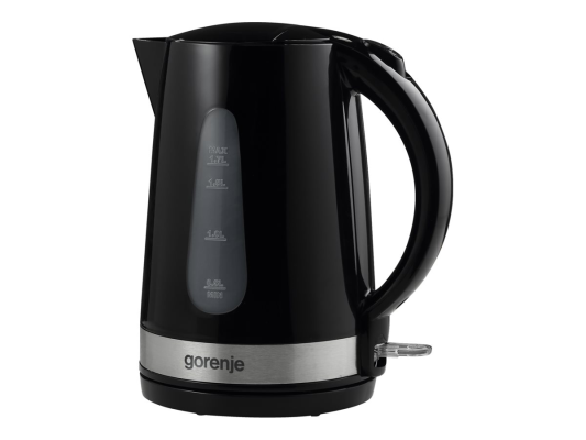 Gorenje | Kettle | K17BK | Standard | 2200 W | 1.7 L | Plastic / metal | 360° rotational base | Black