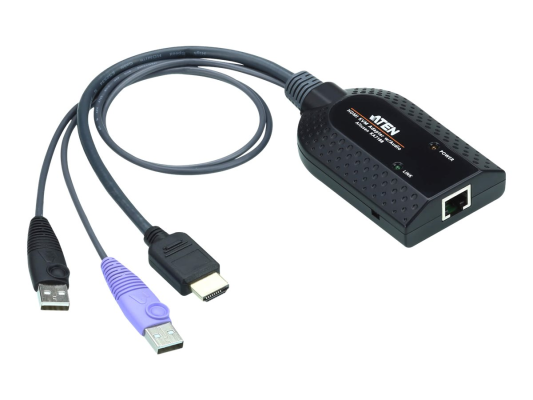 Aten USB HDMI Virtual Media KVM Adapter Cable (Support Smart Card Reader and Audio De-Embedder) | Aten | USB HDMI Virtual Media KVM Adapter Cable (Support Smart Card Reader and Audio De-Embedder)