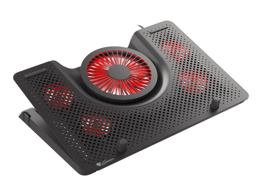 GENESIS Laptop cooling pad, OXID 550 15.6-17.3 5 FANS, LED LIGHT, 1 USB | Genesis | Laptop cooling pad, OXID 550 | Black | 400 x 280 x 55 mm | 2 year(s)