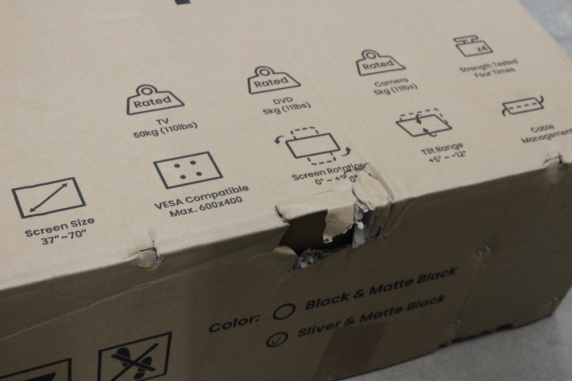 SALE OUT. Logilink BP0025 TV stand cart, adjustable TV height, 37–70“, max. 50 kg | Logilink | Floor stand | BP0025 | 30-70 " | Maximum weight (capacity) 50 kg | DAMAGED PACKAGING