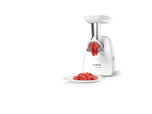 Bosch | Meat mincer SmartPower | MFW2510W | White | 350 W | Number of speeds 1 | 2 Discs: 3.8 and 8 mm; Sausage filler accessory.