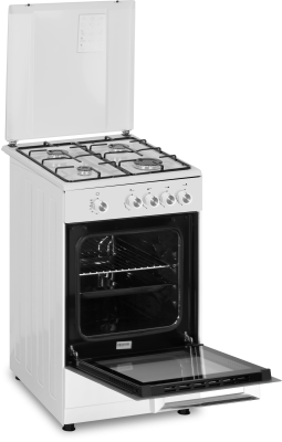 Simfer | Cooker | 4401SGRBB | Hob type Gas | Oven type Gas | White | Width 50 cm | Depth 55 cm | 49 L