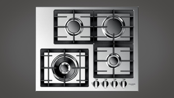 Fulgor | Hob | QH 604 GWK X | Gas | Number of burners / cooking zones 4 | Rotary knobs | Stainless steel